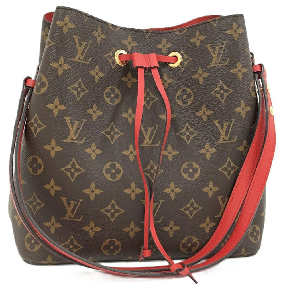 Louis Vuitton Neo Noe Shoulder Bag Monogram Coquelicot Red